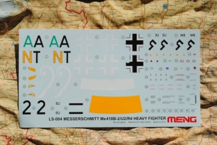 MENG LS-004 MESSERSCHMITT Me410 B-2/U2/R4 Luftwaffe Heavy Fighter